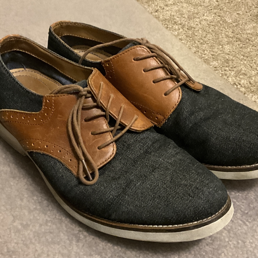 Aldo Black and Tan Oxford Shoes